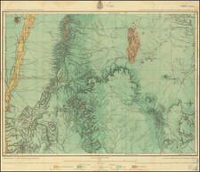 New Mexico Map By George M. Wheeler