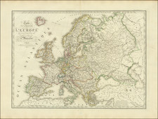 Europe Map By Adrien-Hubert Brué