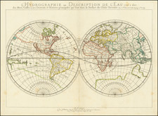 World and California as an Island Map By Nicolas Sanson