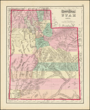 Utah and Utah Map By O.W. Gray