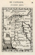 Africa, Egypt and North Africa Map By Alain Manesson Mallet