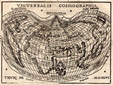 World and World Map By Johann Honter