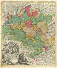 Mitteldeutschland Map By Johann Baptist Homann