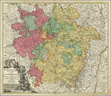 Nord et Nord-Est Map By Johann Baptist Homann