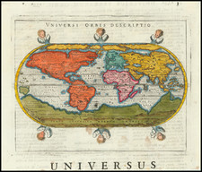 Universi Orbis Descriptio By Giovanni Antonio Magini