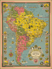 South America and Pictorial Maps Map By Ernest Dudley Chase