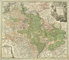 Mitteldeutschland Map By Johann Baptist Homann