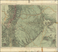Southwest, New Mexico, Rocky Mountains and Colorado Map By George M. Wheeler / Colonel George Ruhlen