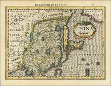 China, Japan and Korea Map By Johannes Cloppenburg