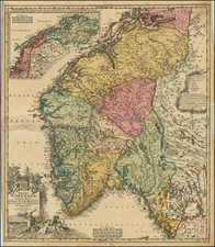 Norway Map By Johann Baptist Homann