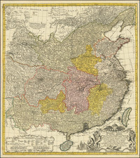 China Map By Homann Heirs / Johann Matthaus Haas