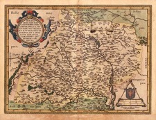 Europe, Czech Republic & Slovakia and Germany Map By Abraham Ortelius