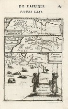 Africa, North Africa and East Africa Map By Alain Manesson Mallet