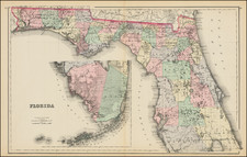 Florida Map By O.W. Gray