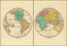 World, Eastern Hemisphere and Western Hemisphere Map By Anthony Finley