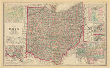 Ohio Map By O.W. Gray