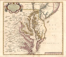 Mid-Atlantic and Southeast Map By John Senex