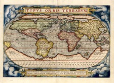 World and World Map By Abraham Ortelius