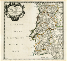 Portugal Map By Guillaume Sanson