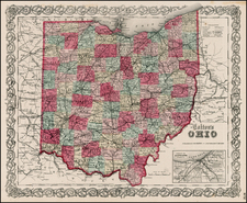 Midwest Map By G.W.  & C.B. Colton