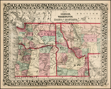 Plains and Rocky Mountains Map By Samuel Augustus Mitchell Jr.