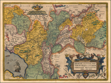 Europe and Netherlands Map By Abraham Ortelius