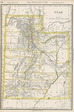 Southwest and Rocky Mountains Map By William Rand  &  Andrew McNally