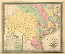 Texas Map By Thomas, Cowperthwait & Co.