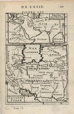 Asia, Central Asia & Caucasus and Middle East Map By Alain Manesson Mallet