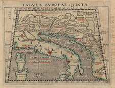 Europe, Balkans and Italy Map By Giovanni Antonio Magini