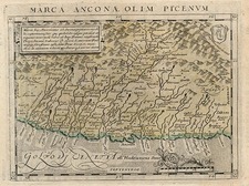 Europe and Italy Map By Giovanni Antonio Magini