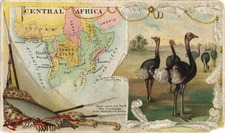 Africa, East Africa and West Africa Map By Arbuckle Brothers Coffee Co.