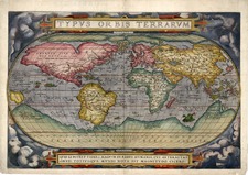 World and World Map By Abraham Ortelius