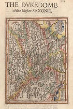 Europe and Germany Map By Henricus Hondius - Gerhard Mercator