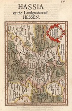 Europe and Germany Map By Henricus Hondius - Gerhard Mercator