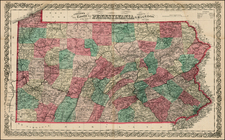 Mid-Atlantic Map By G.W.  & C.B. Colton