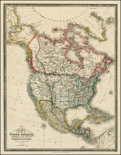 North America Map By James Wyld