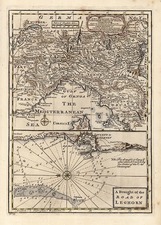 Europe and Italy Map By Emanuel Bowen