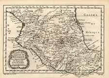 Mexico Map By Jacques Nicolas Bellin