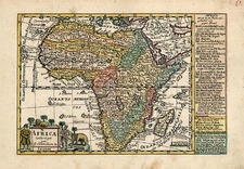 Africa and Africa Map By Johann George Schreiber