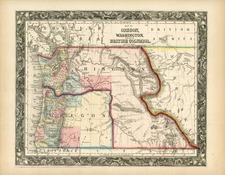 Rocky Mountains Map By Samuel Augustus Mitchell Jr.