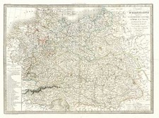 Europe, Austria, Hungary, Baltic Countries and Germany Map By Joseph Hutchins Colton / Gentleman's Magazine / Alexandre Emile Lapie