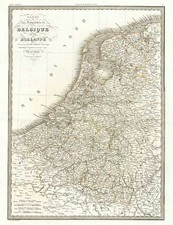 Europe and Netherlands Map By Alexandre Emile Lapie