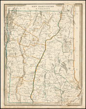 New England Map By Thomas Gamaliel Bradford