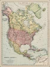 North America Map By Rand McNally & Company