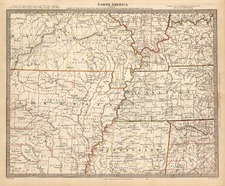 South, Midwest and Plains Map By SDUK