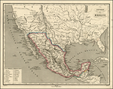 Texas, Southwest, Rocky Mountains and California Map By Francesco Pagnoni