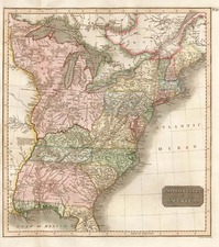 United States and Canada Map By John Thomson