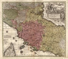 Europe, France and Italy Map By Matthaus Seutter