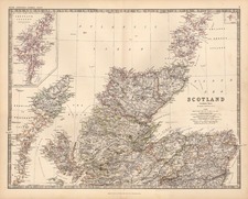 Europe and British Isles Map By W. & A.K. Johnston